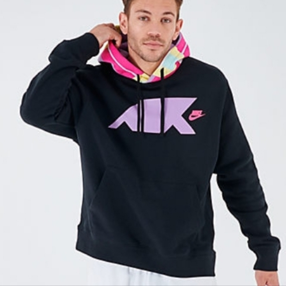 Nike PullOver Geometric Sweater with Hoodie size L for Men - Picture 1 of 7